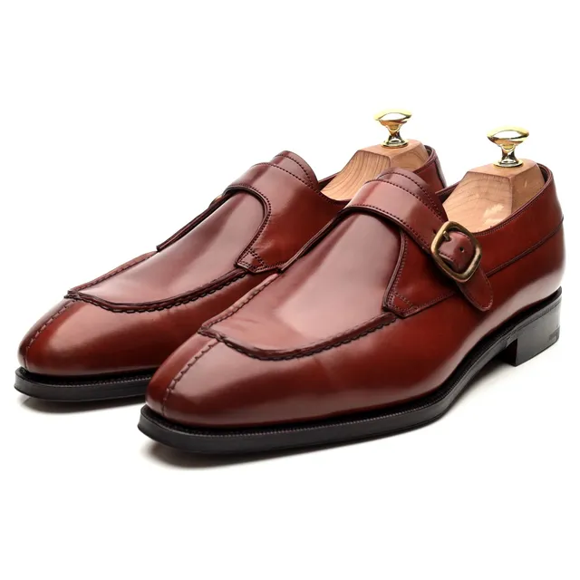 Carmina 80180 Monk Cuir Cordovan Rouge UK 8.5