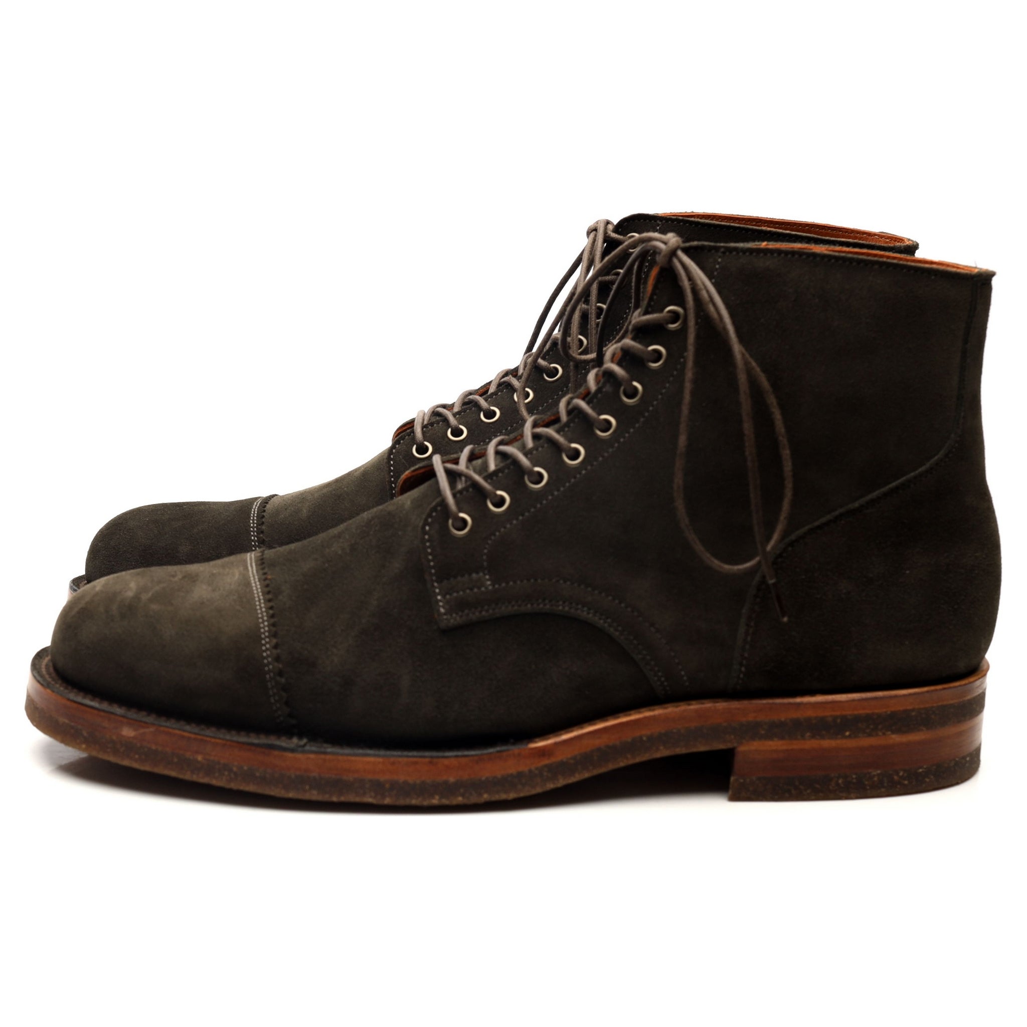 Viberg Service bottines daim vert pointure UK 10