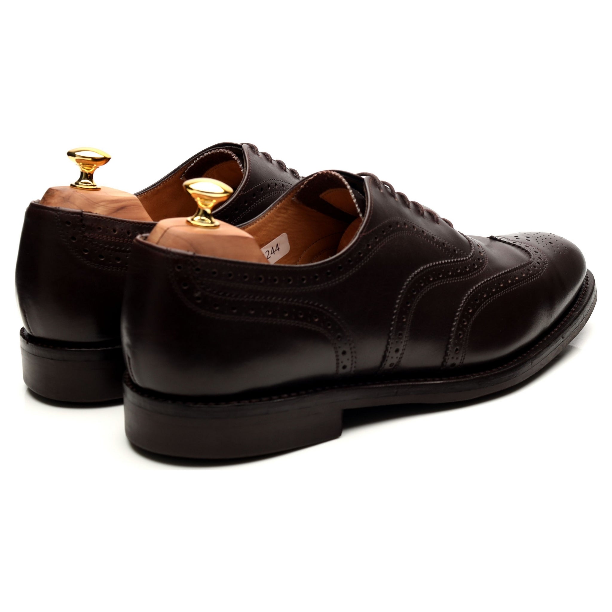Sanders Oslo brogues cuir marron UK 12 semelle gomme
