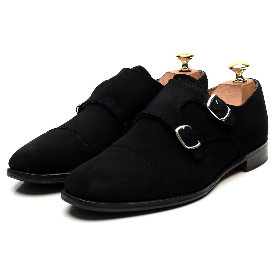 Cheaney Emily derbies double boucle daim noir pointure UK 6,5