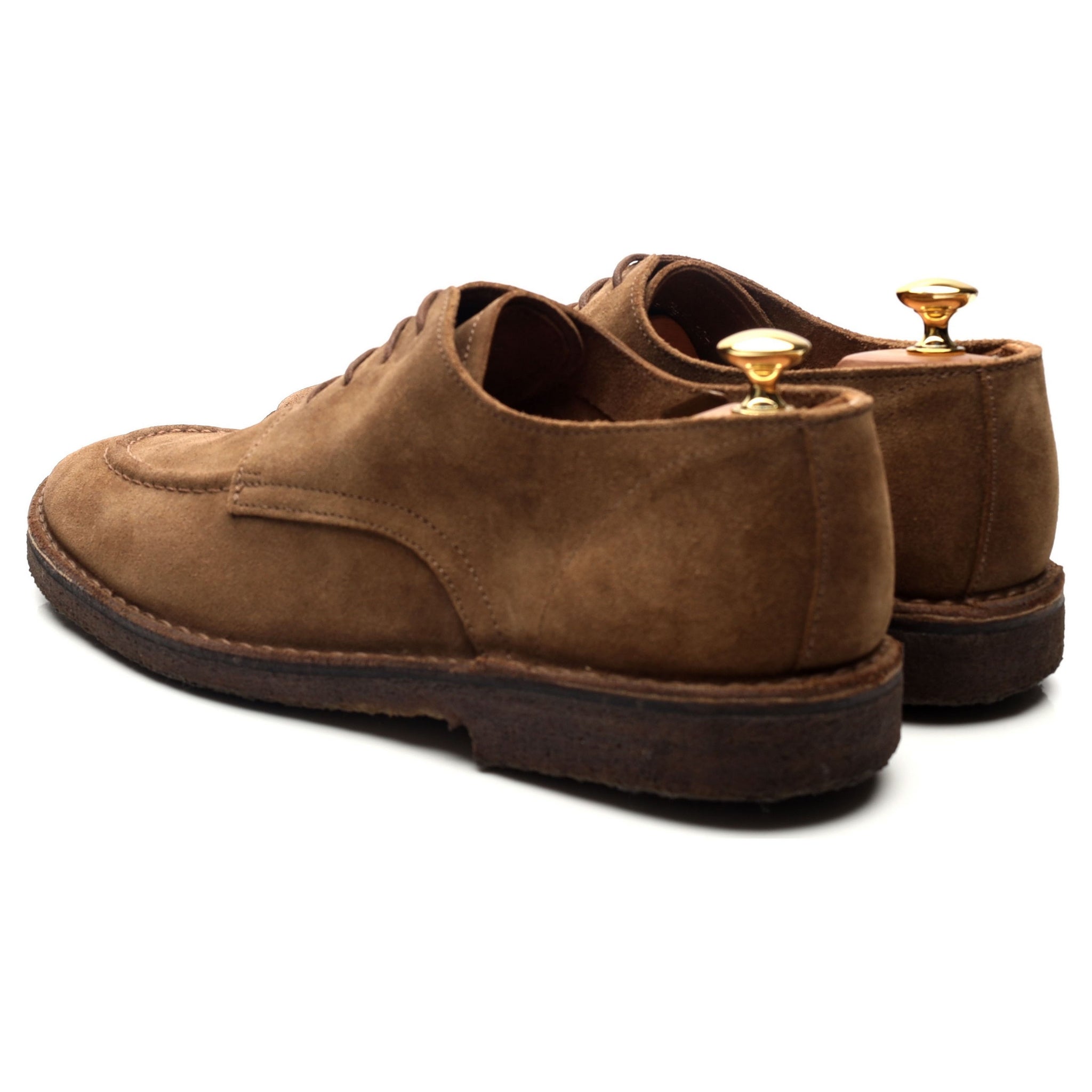 Drake's derby daim marron semelle crêpe UK 10.5
