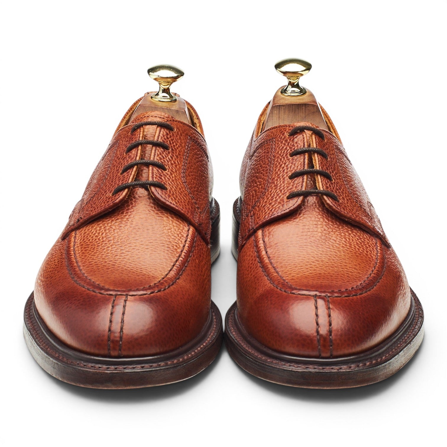 Drake's Newton derby marron grainé cuir pointure UK 7,5