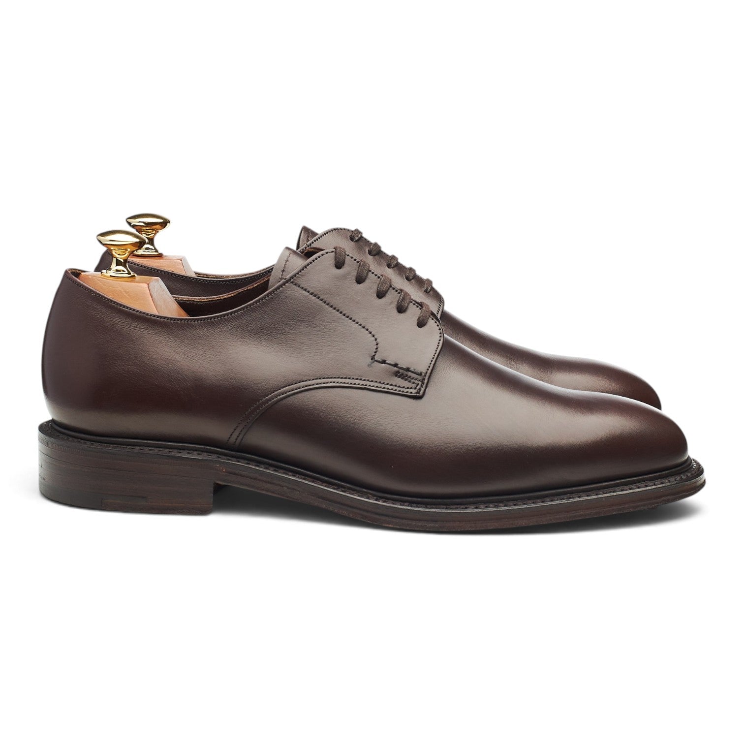 Grenson Derby Cuir Marron Foncé Semelle Cuir UK 9 G