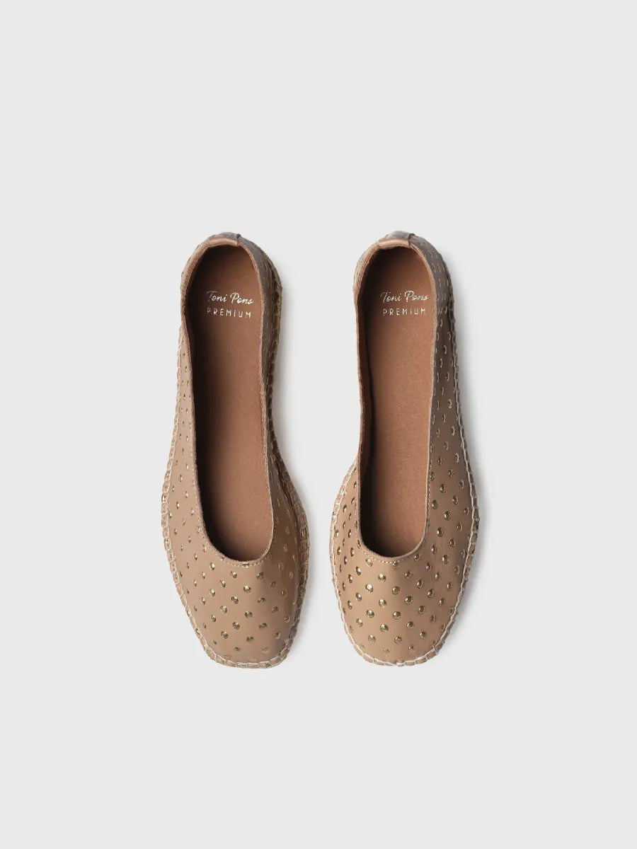 Toni Pons Sheila espadrilles ballerines cuir pois