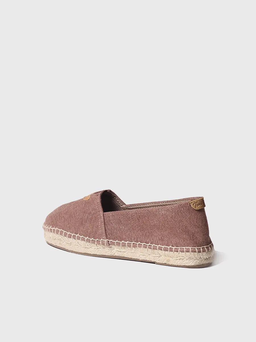 TONI PONS BLANES-ER espadrille toile marron vegan