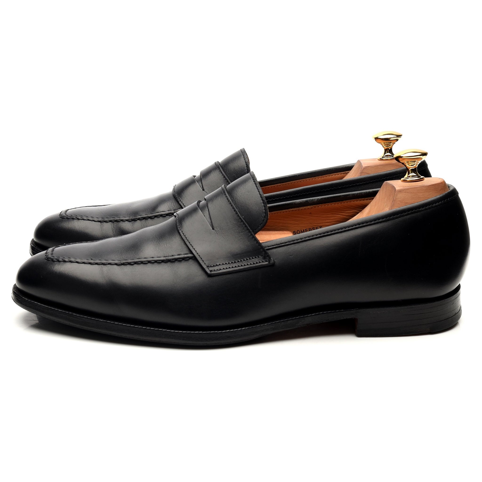 Shipton & Heneage Somerset mocassins cuir noir UK 10,5