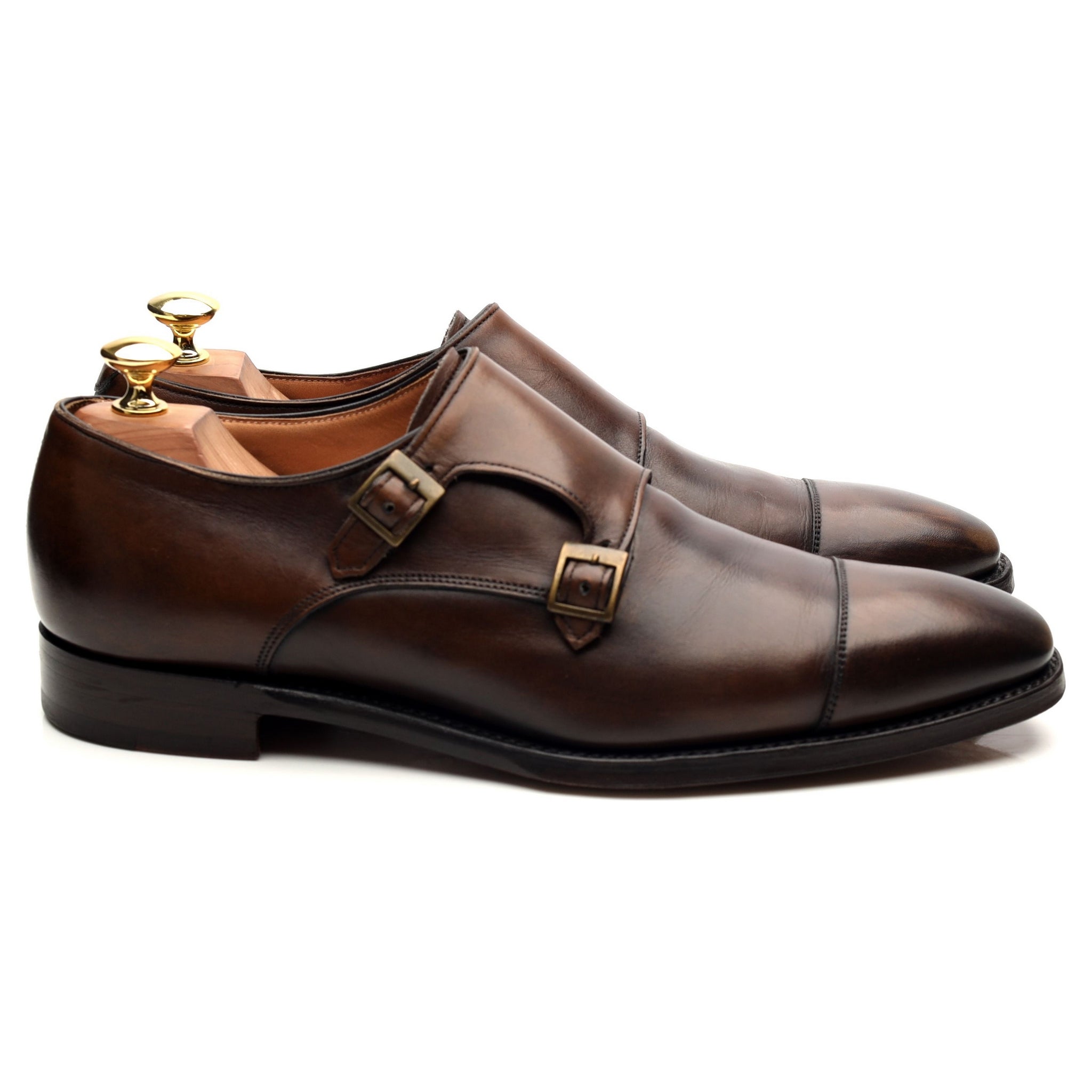 Cheaney Lyndon II bottines monks cuir marron UK 8