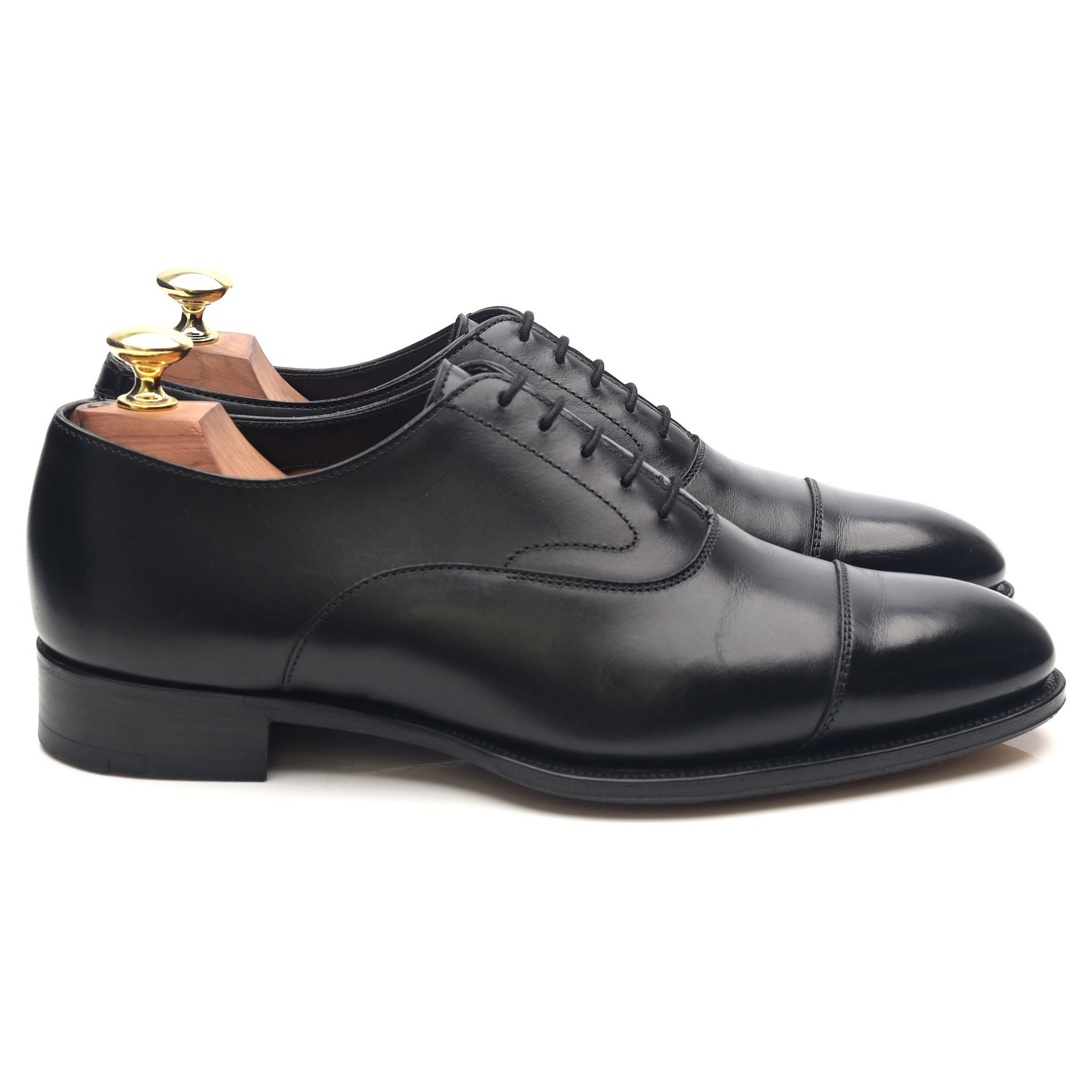 Alfred Sargent Armfield oxford cuir noir UK 7