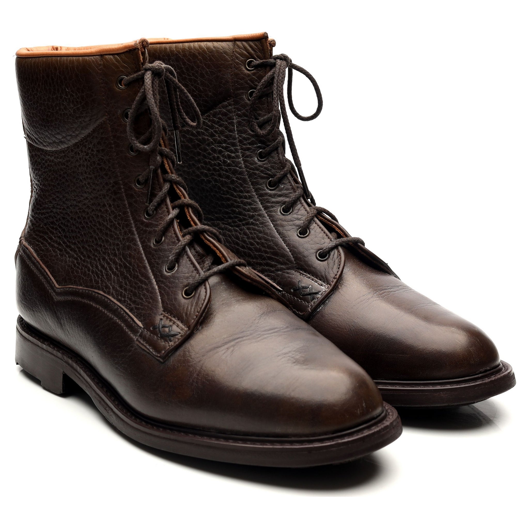 Alfred Sargent boots cuir grain marron UK 7