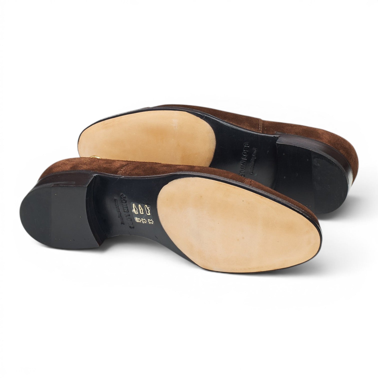 John Lobb Philip II richelieu suède marron foncé UK 5.5