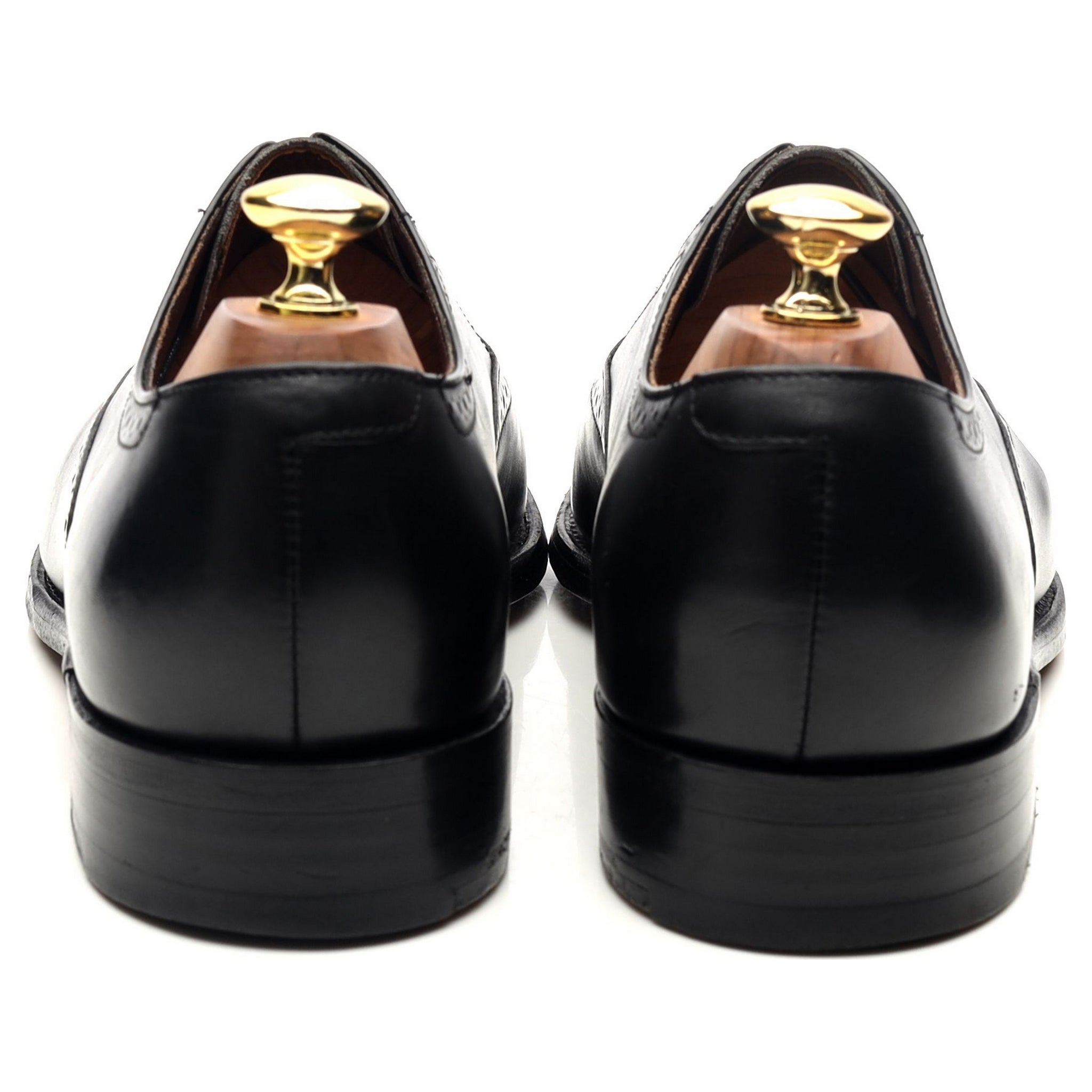 Barker richelieu brogue cuir noir UK 8