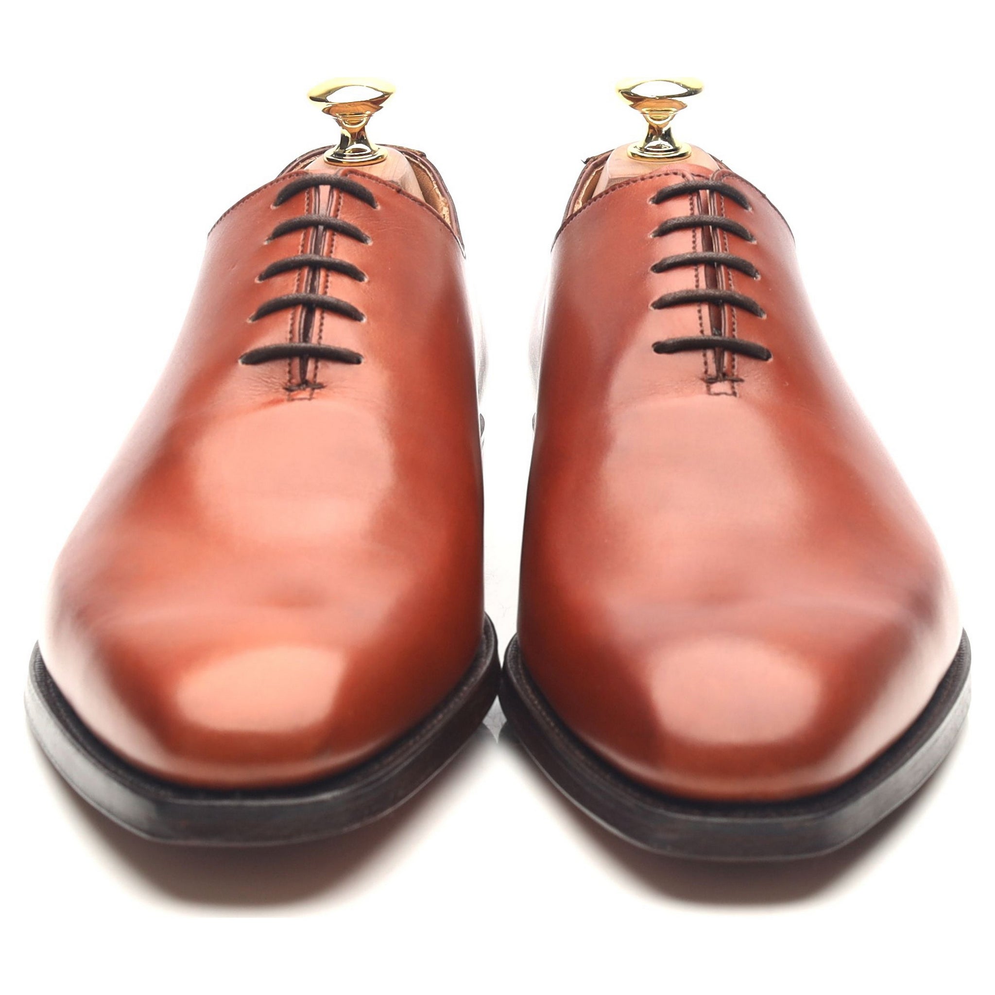 Crockett & Jones Alex derbies one-cut cuir camel UK 8.5