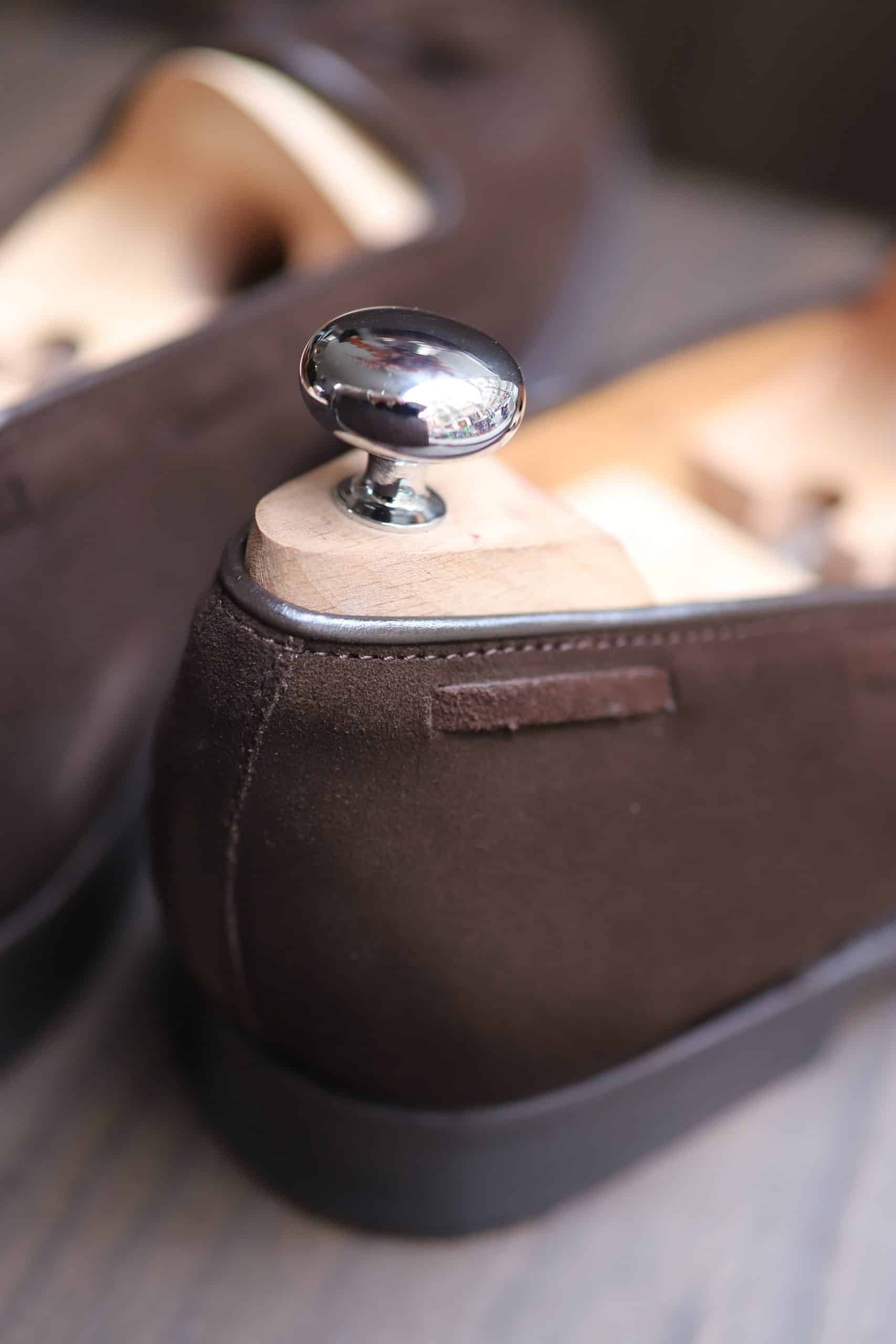 Malfroid Goodwood mocassin pompons veau velours
