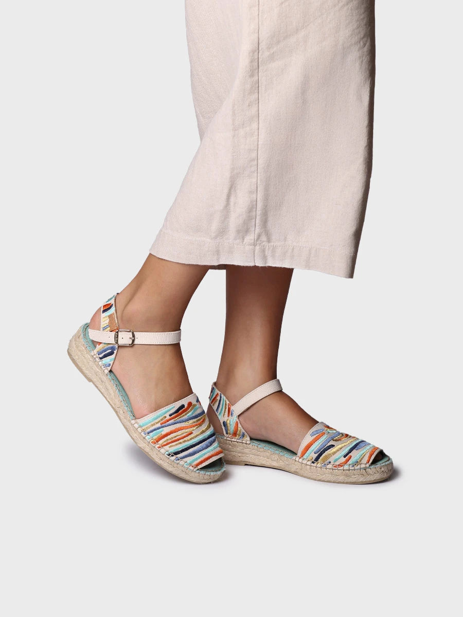 Toni Pons Garbet espadrille brodée bride cheville