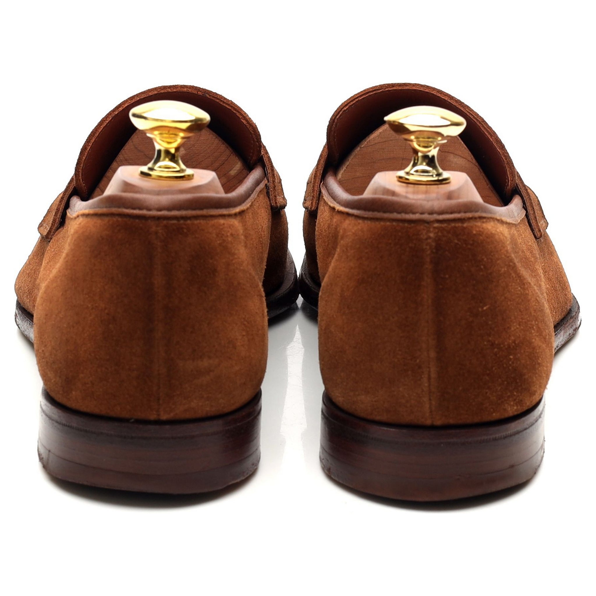 Crockett & Jones Cadogan mocassin suède tabac 8 E