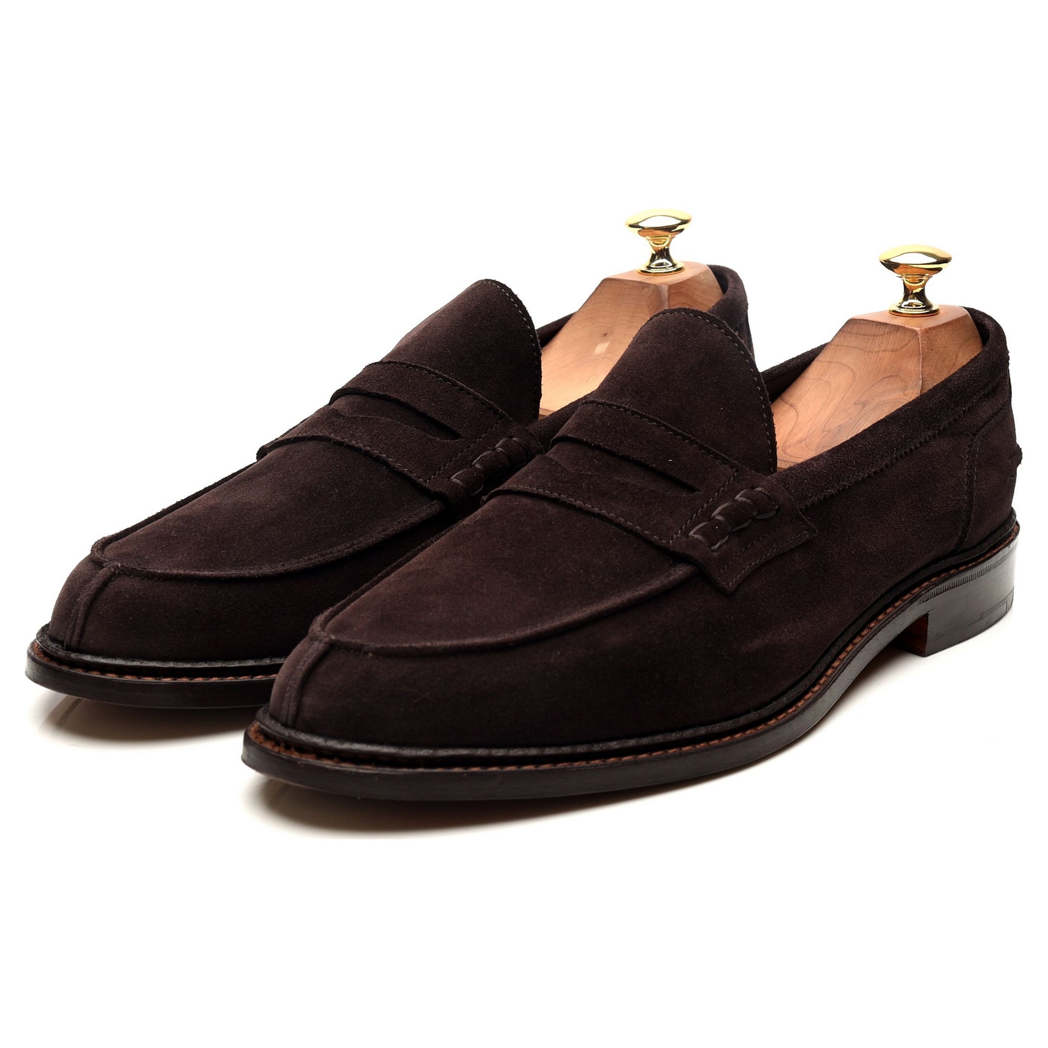 Tricker's Adam mocassin suède marron 9 penny