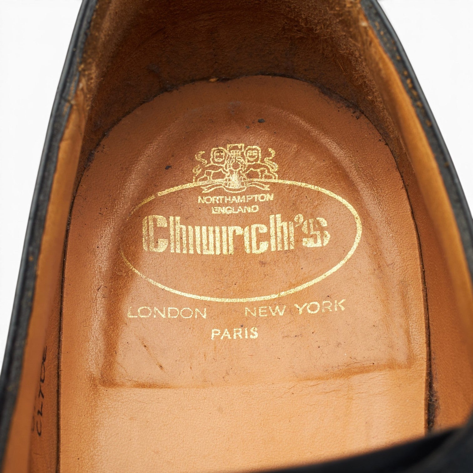 Church's Clyde derbies cuir noir pointure 13 semelle cuir uni