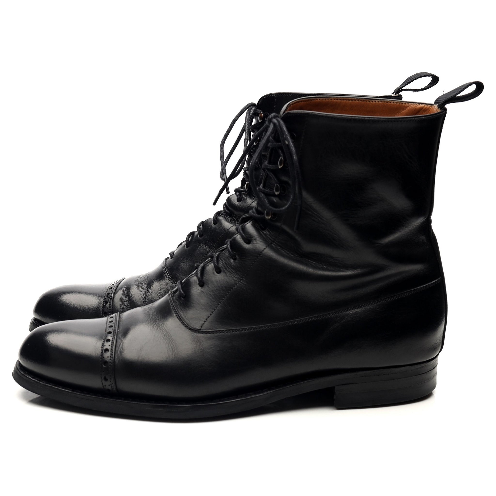 Carmina 80092 boots cuir noir UK 7 semelle Dainite