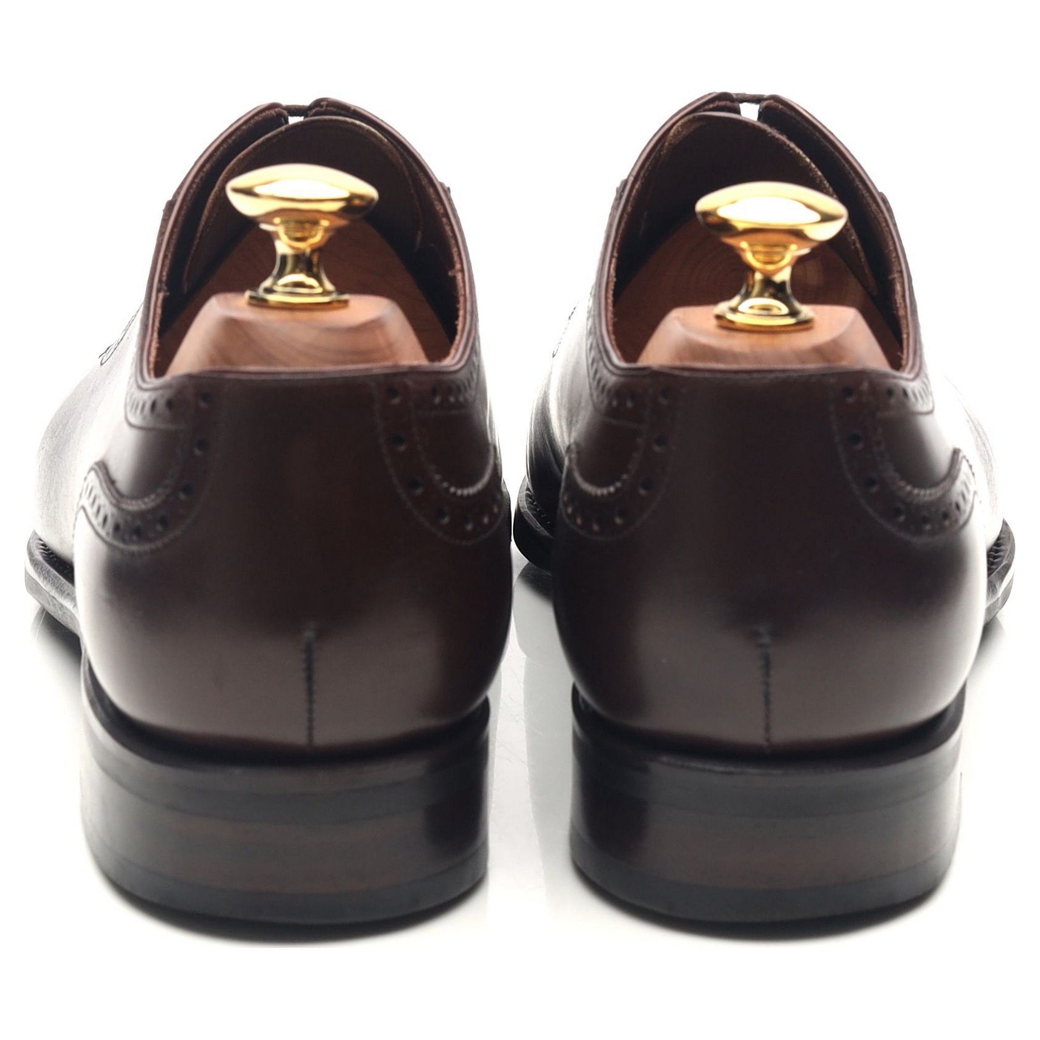 TLB Mallorca Artista oxford cuir marron foncé UK 7