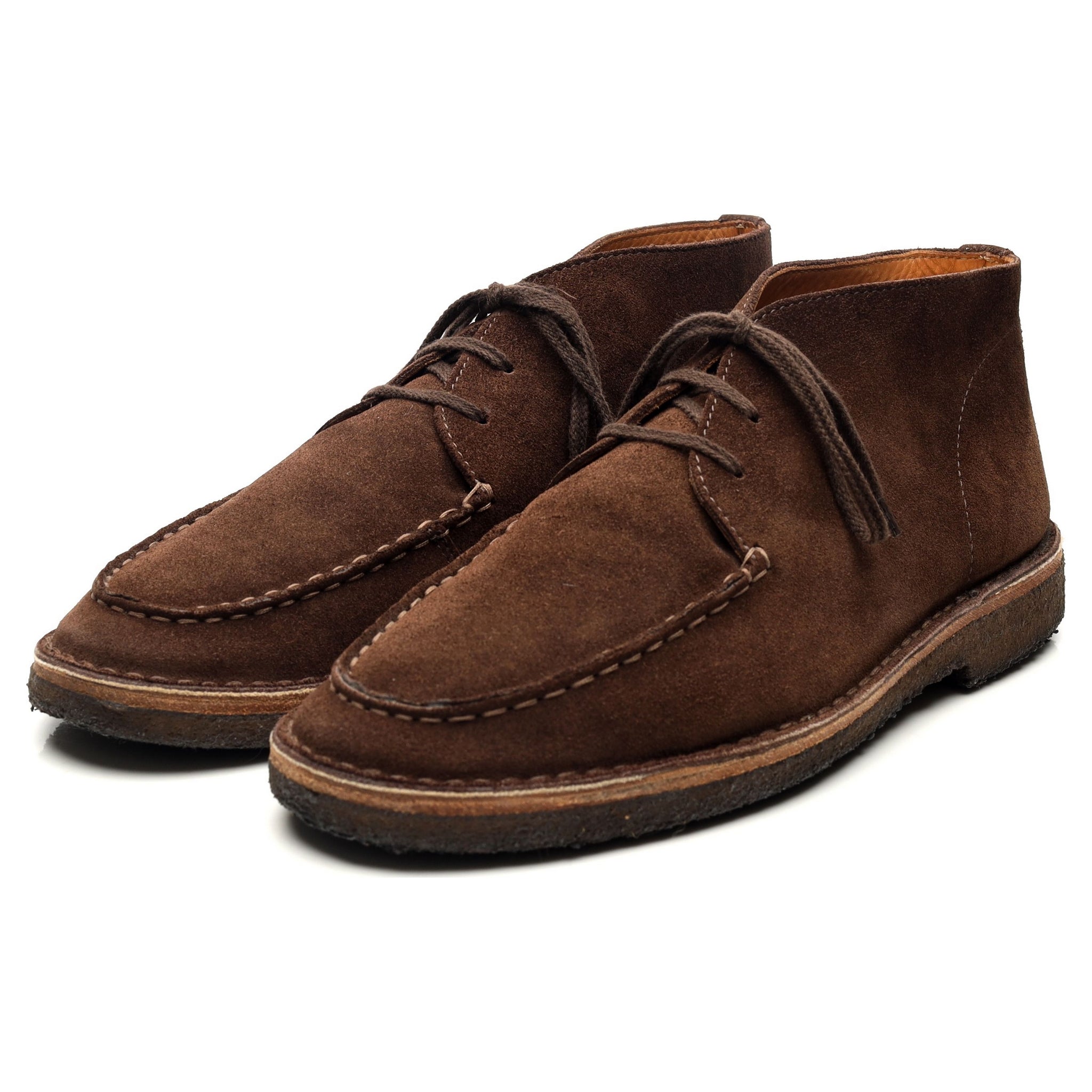 Drake's Crosby boots daim marron UK 9.5