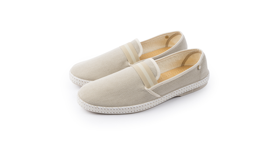 Rivieras Classic College espadrilles beige toile coton