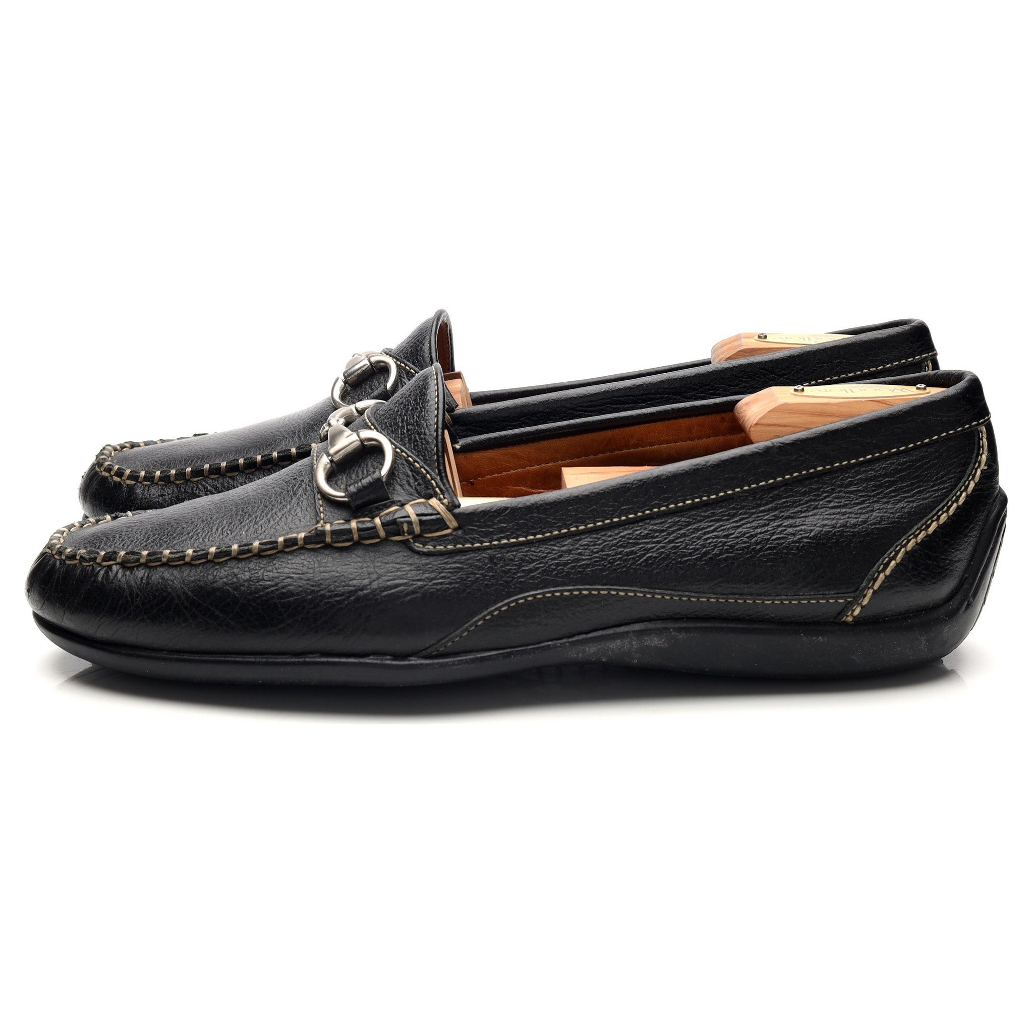 Martin Dingman Saxon mocassins cuir grainé noir UK 9,5