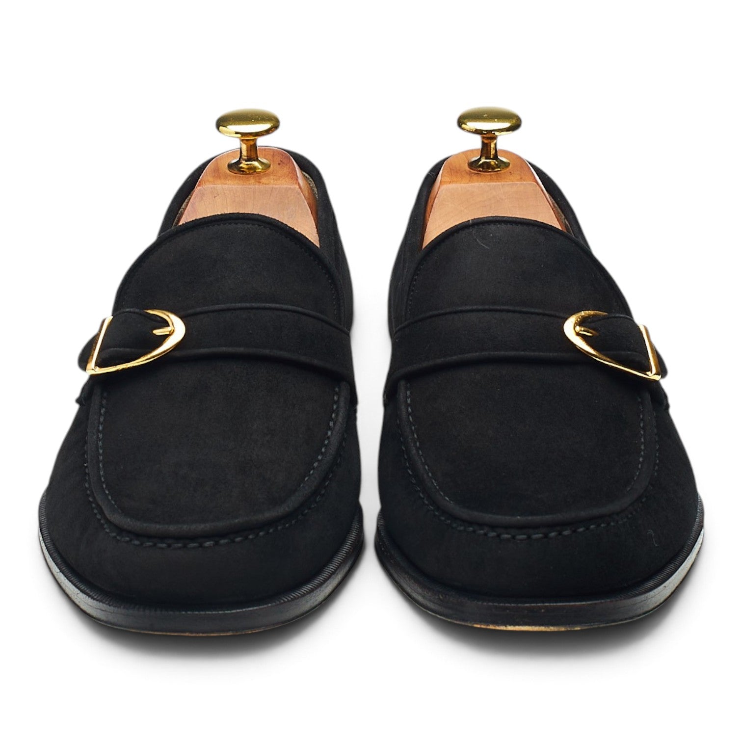 Church's Caserta mocassins daim noir boucle UK 8