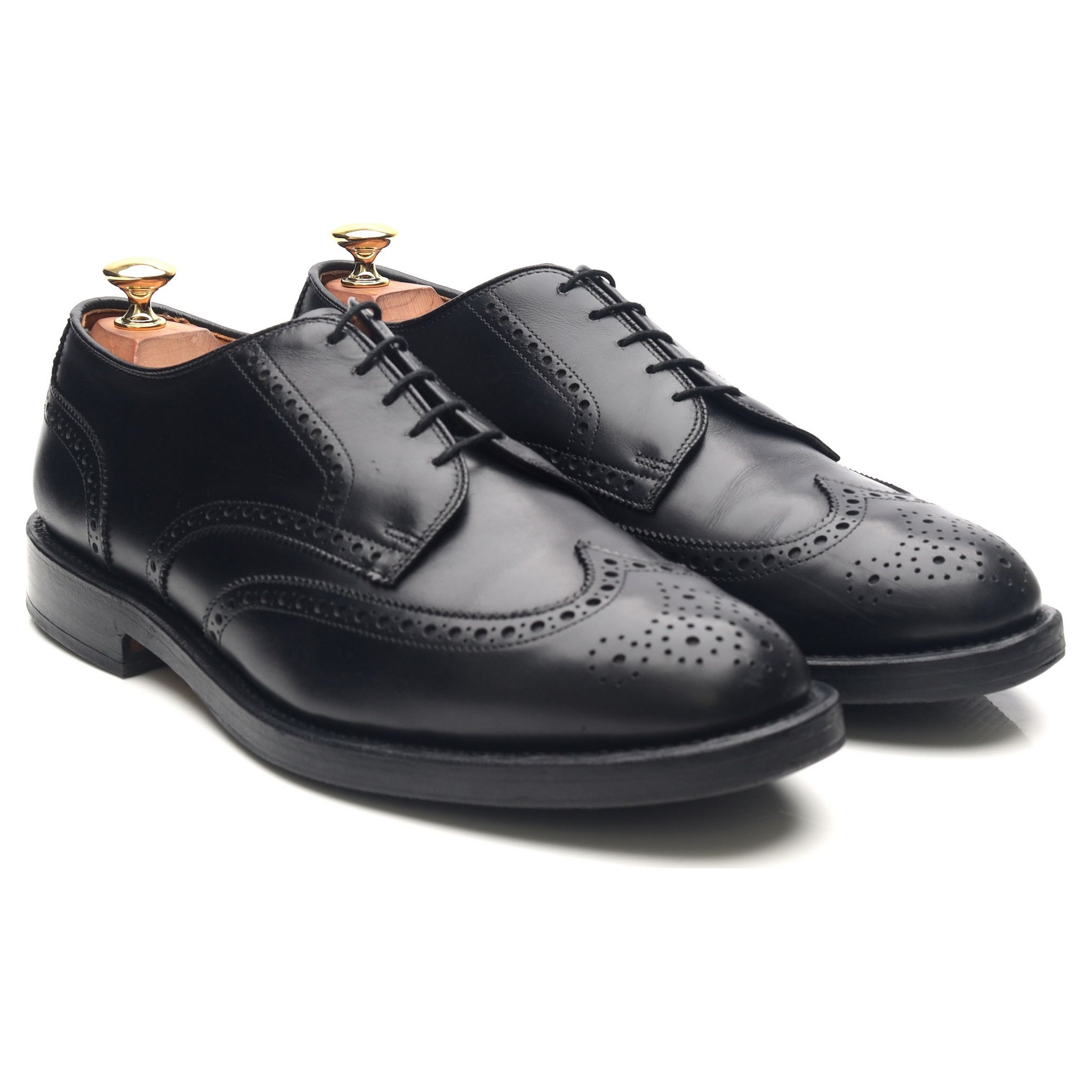 Allen Edmonds Auburn derby brogues cuir noir UK 9
