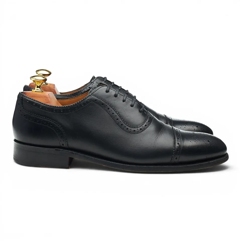 Barker richelieu brogues cuir noir UK 7.5