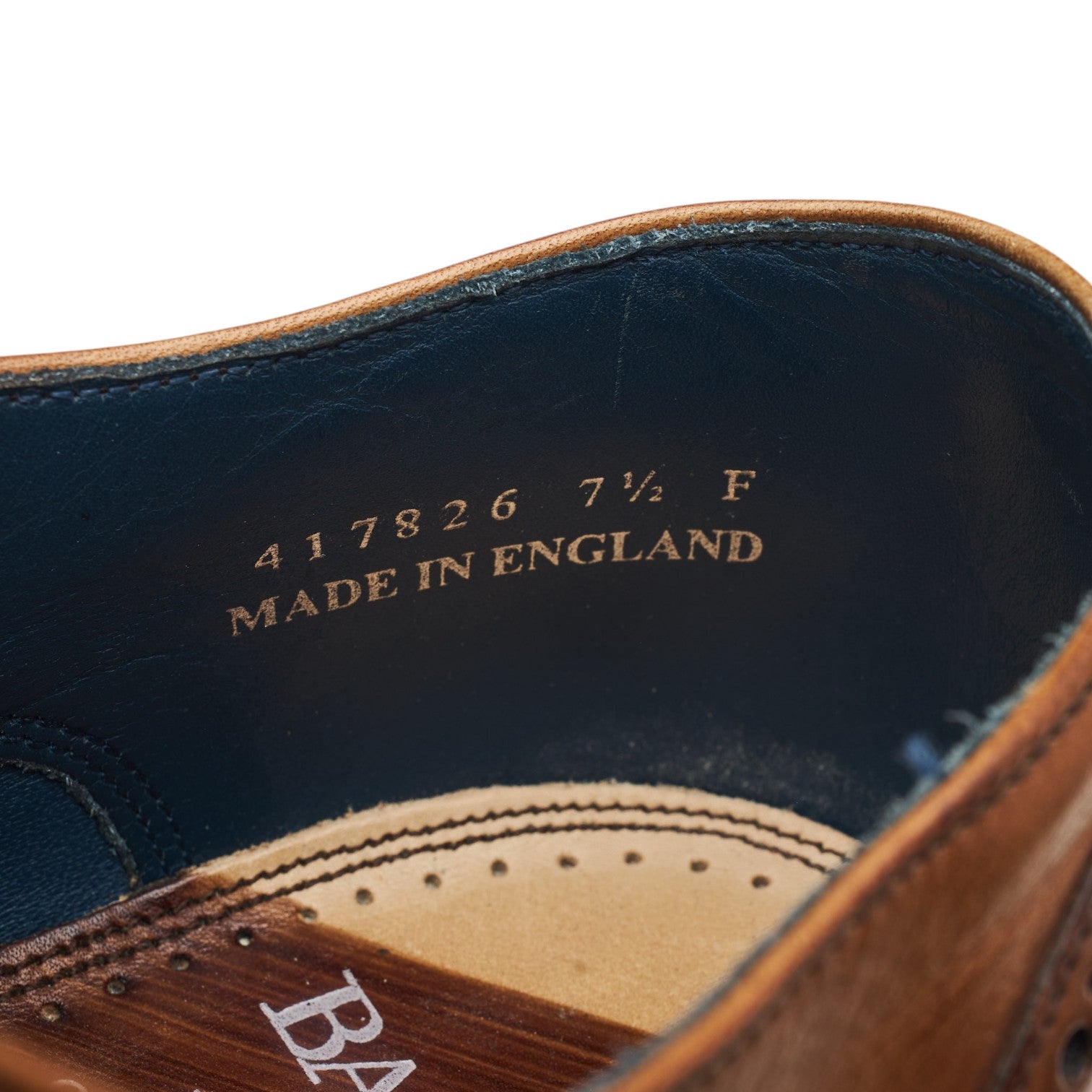 Barker Valiant richelieu cuir marron UK 7,5