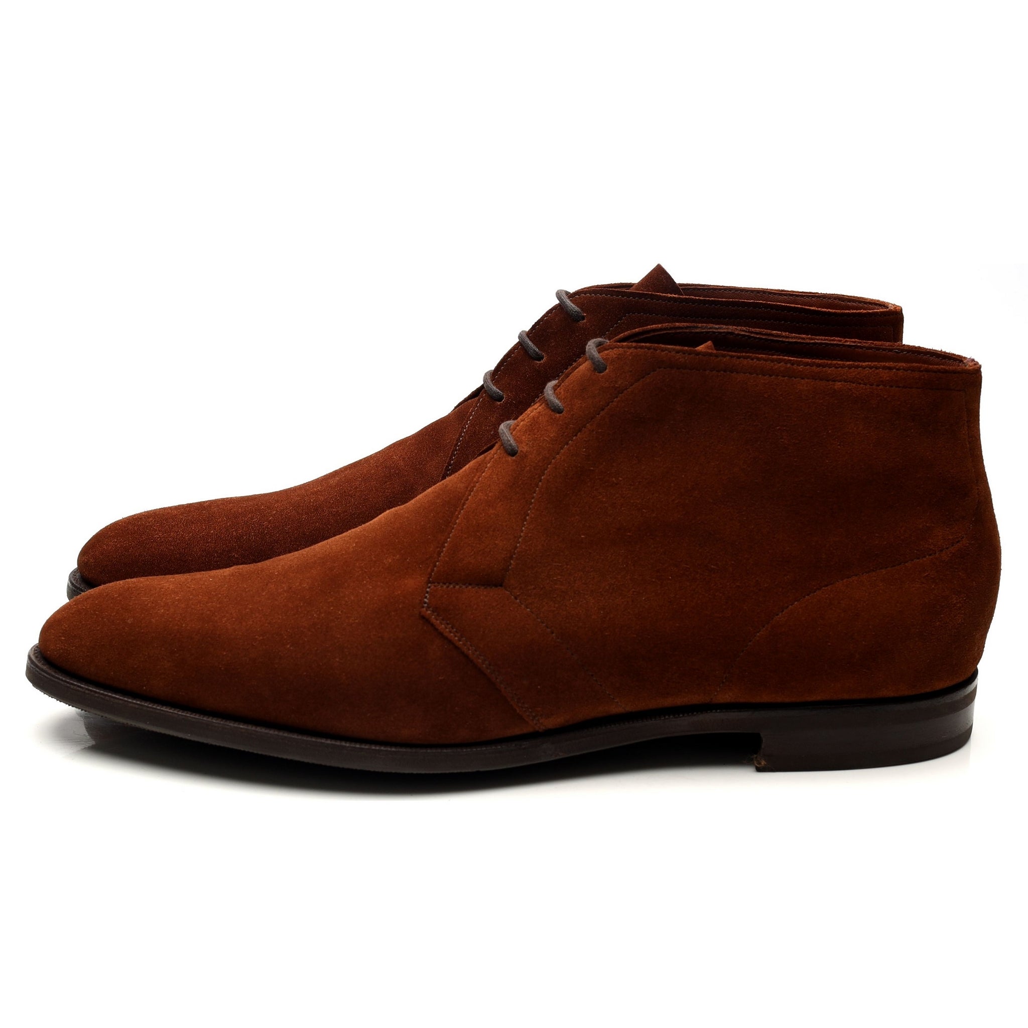 Edward Green Shanklin bottines chukka daim marron UK 11.5