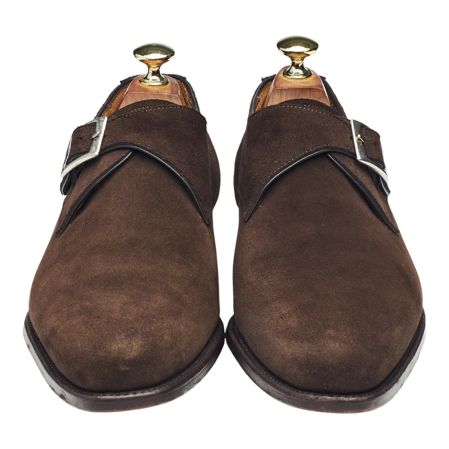 Carlos Santos Gareth 6307 monk suède marron UK 6.5