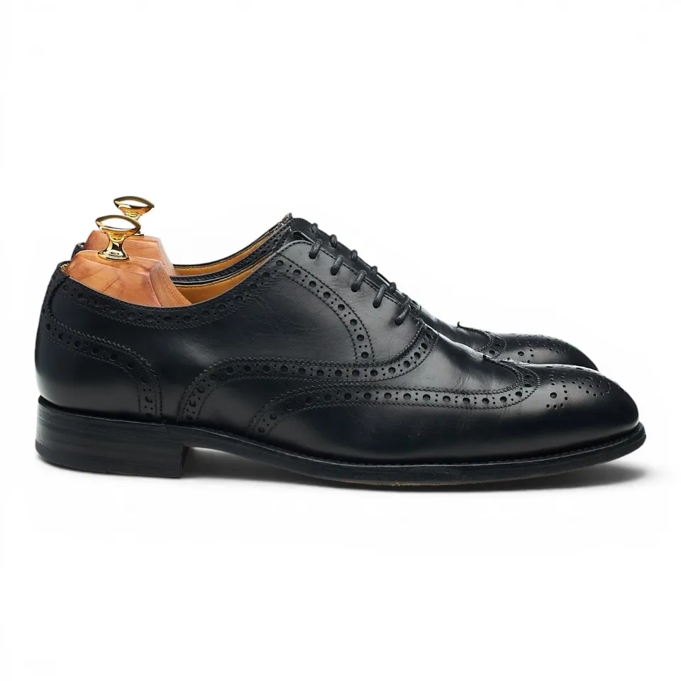 Herring richelieu brogues cuir noir pointure UK 10