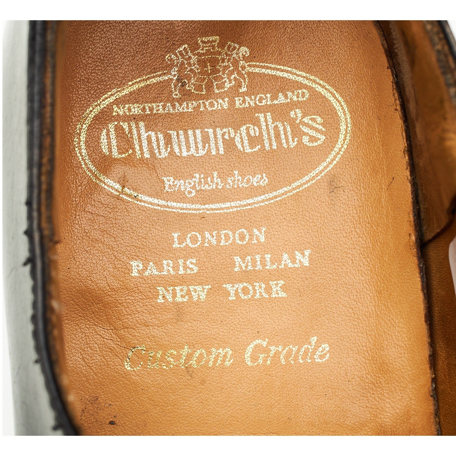 Church's Carne derby cuir noir pointure UK 8
