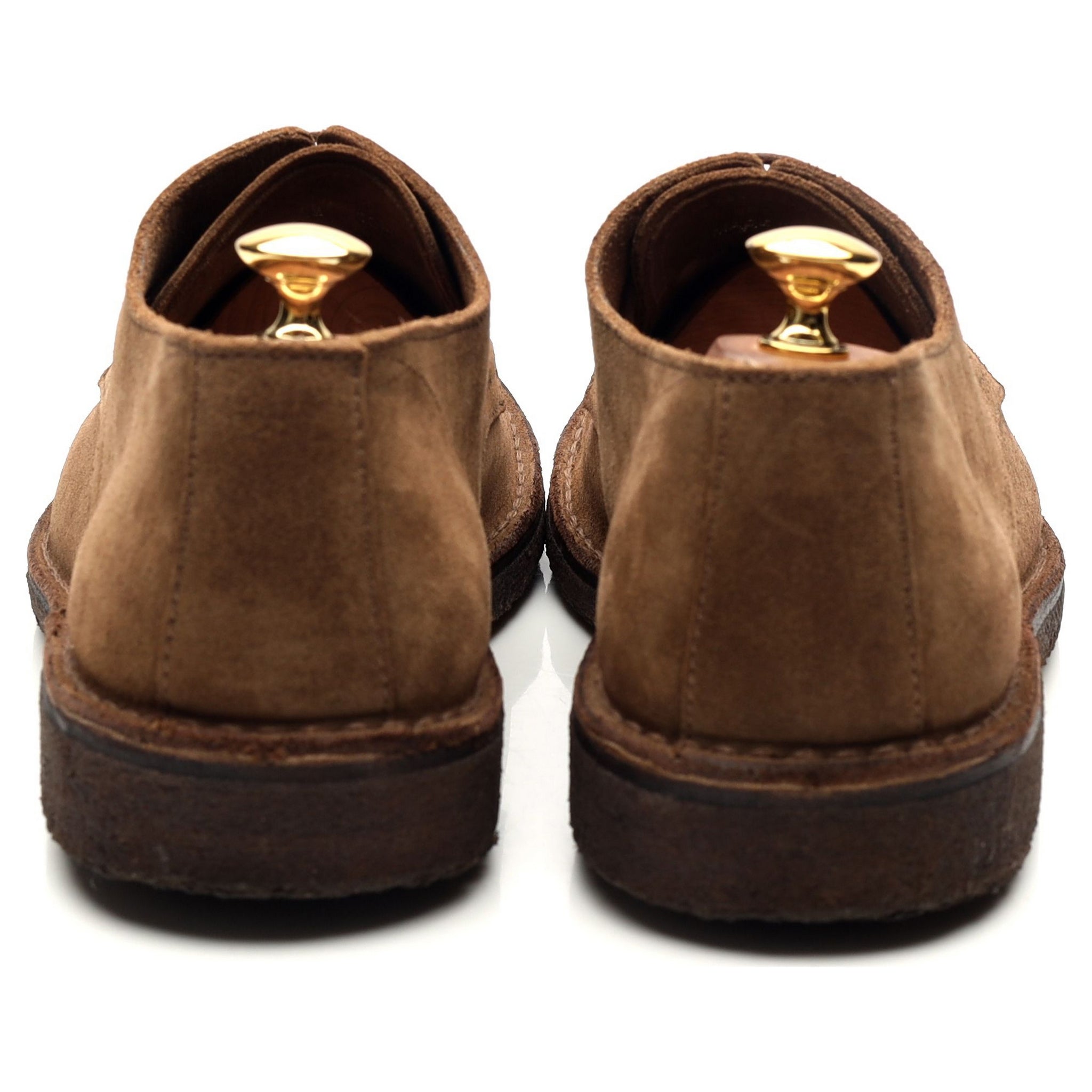 Drake's derby daim marron semelle crêpe UK 10.5