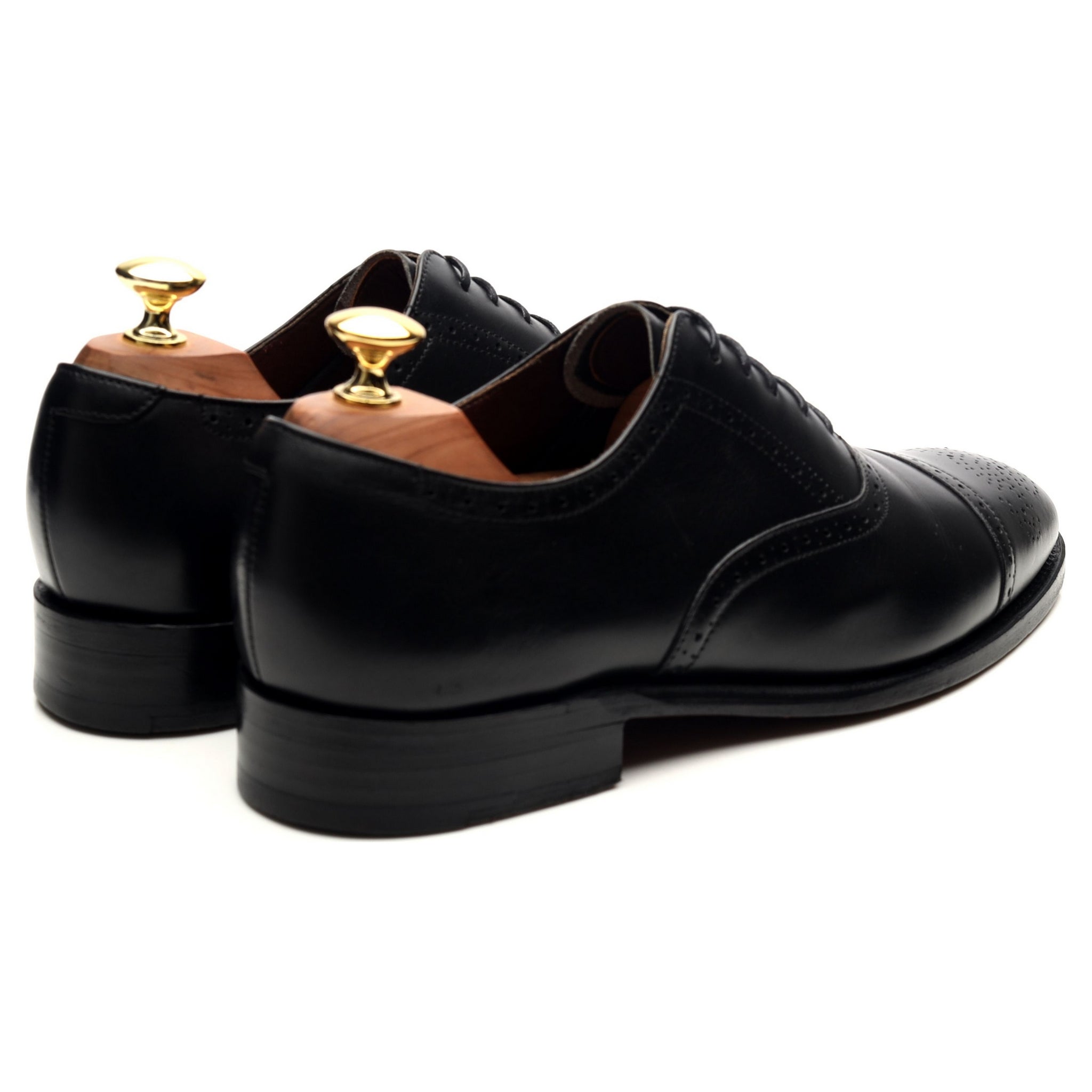 Barker richelieu brogue cuir noir UK 8