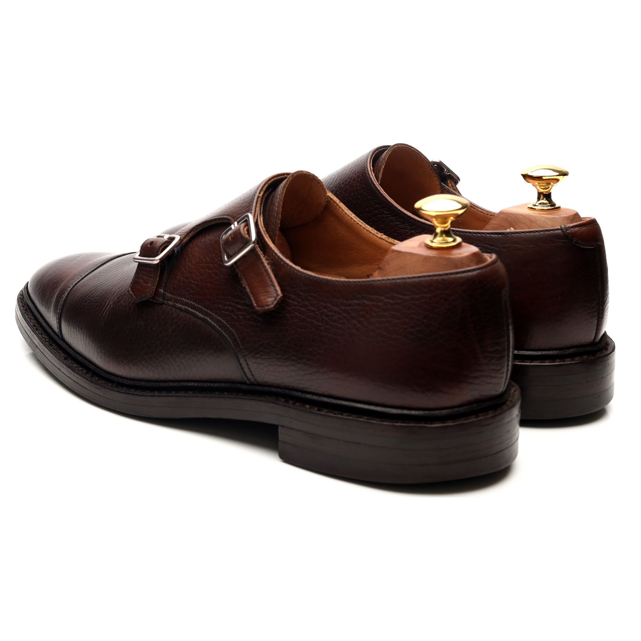 Crockett & Jones Harrogate double monk cuir marron UK 9