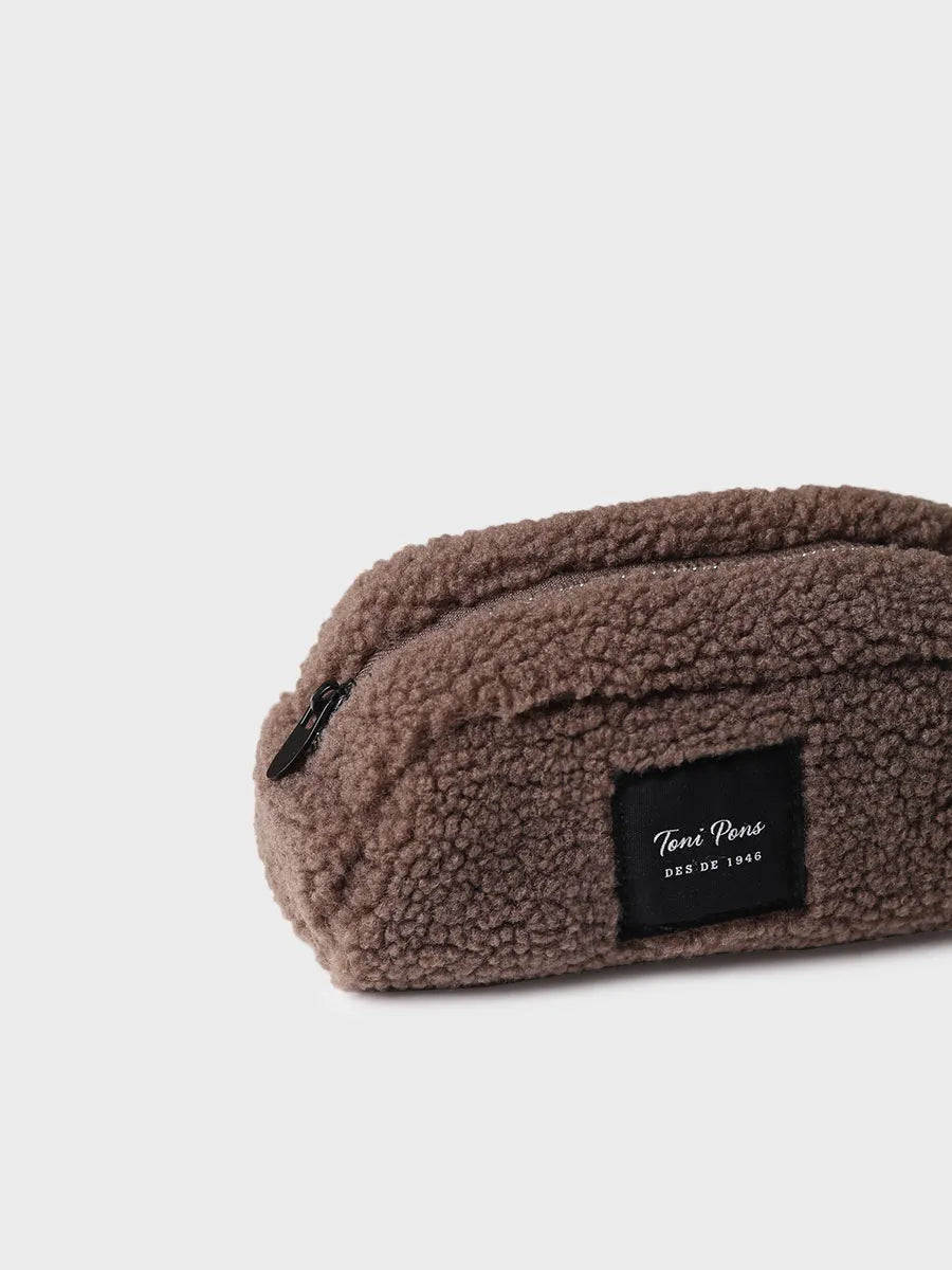 Toni Pons Dubbi trousse de toilette sherpa taupe