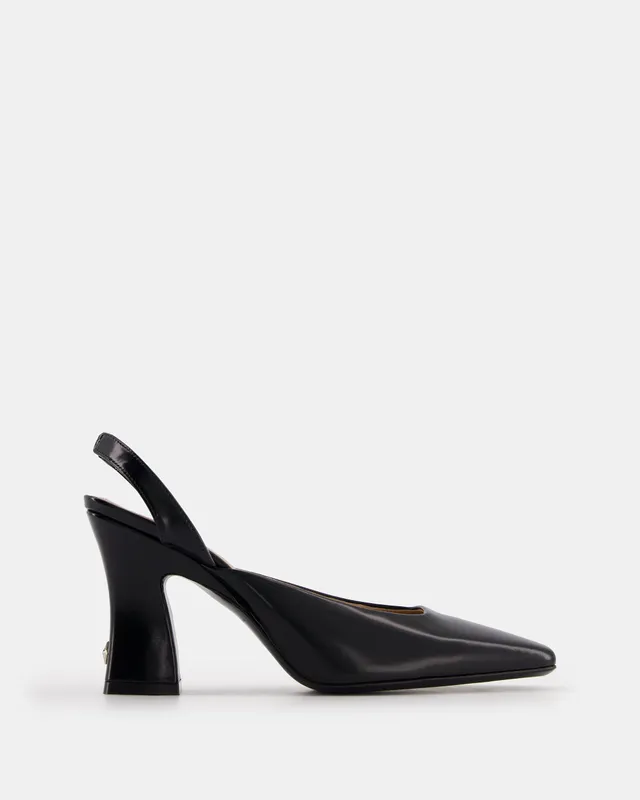 Nodaleto Iris escarpins cuir noir Black Glassed talon 9 cm