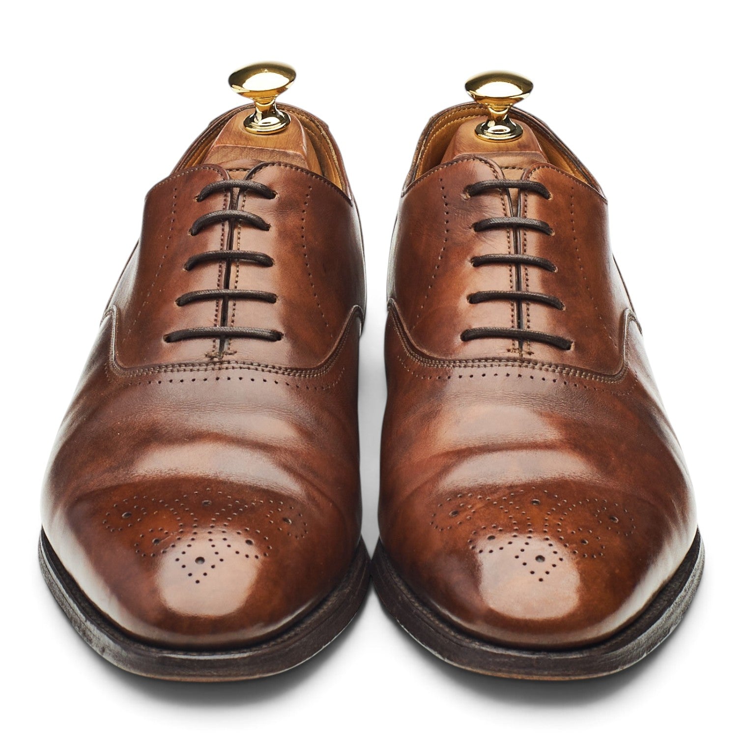 John Lobb Brighton derby cuir marron pointure UK 6.5 EE