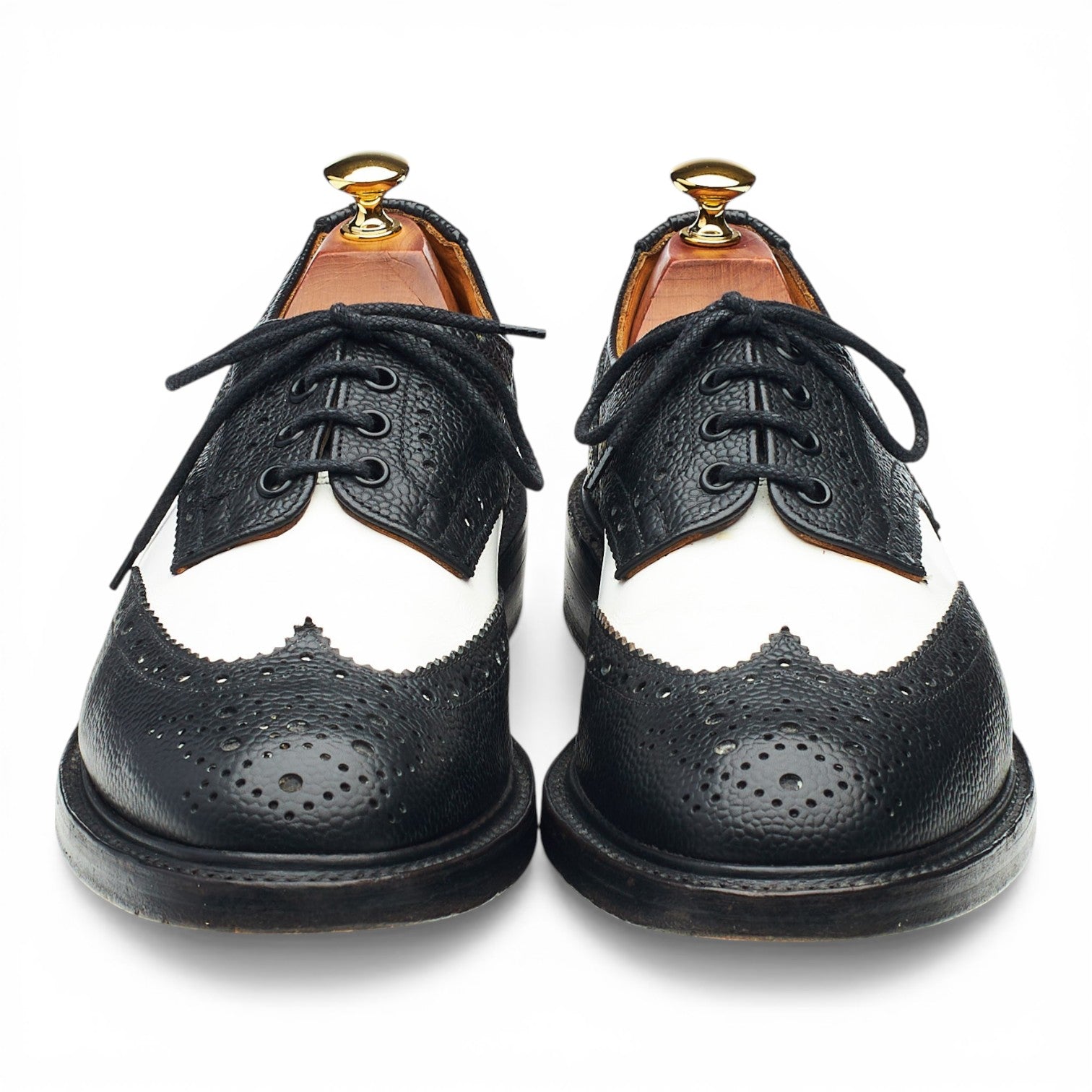 Kurt Geiger Spectator derbies brogues noir blanc UK 9
