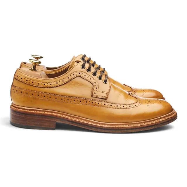 Grenson Sid derby cuir camel UK 8 semelle cuir
