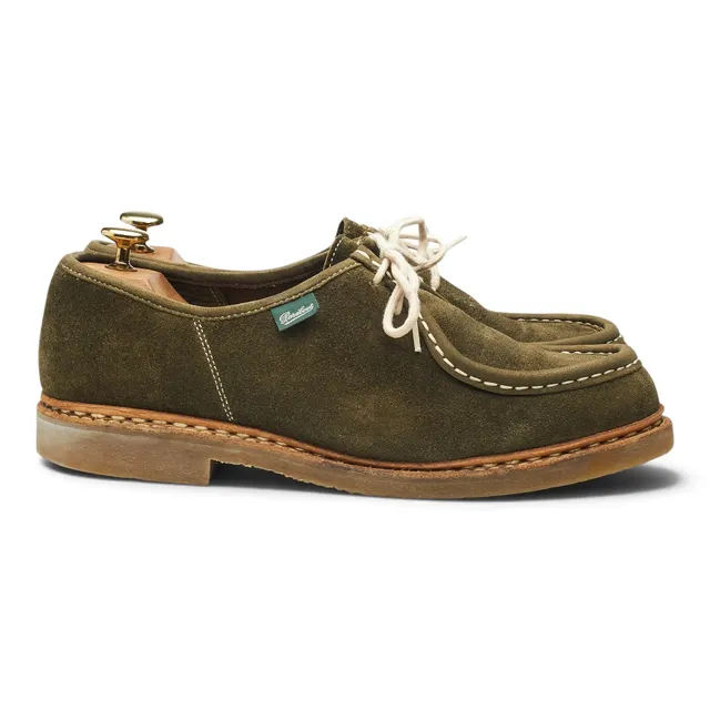 Paraboot Michael derby suède vert UK 9
