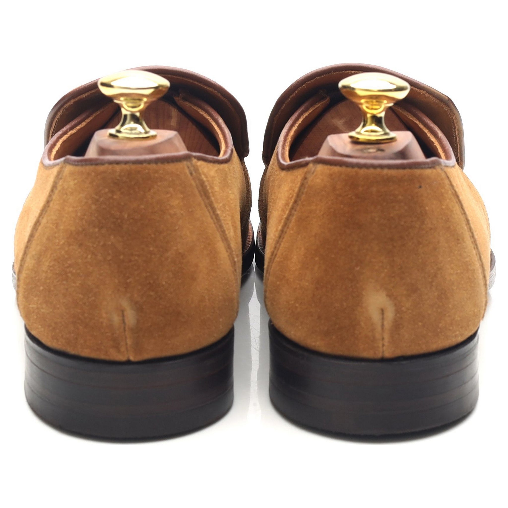 Alfred Sargent Cuba mocassins daim marron clair UK 7.5 cousu Goodyear