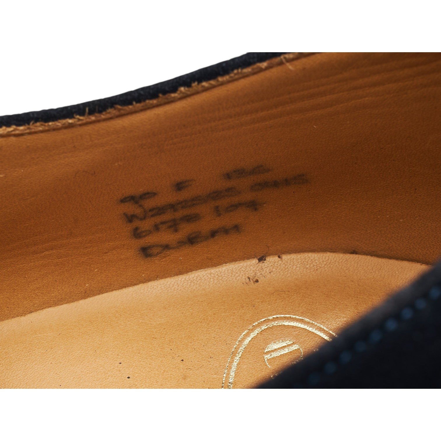 Church’s Dubai oxford daim bleu marine UK 9
