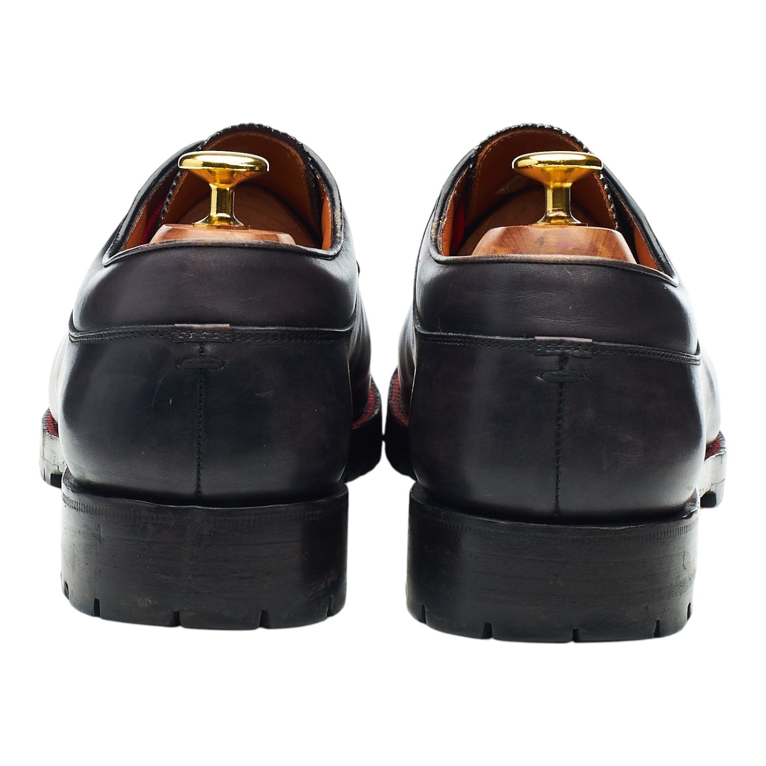 Berluti derby cuir gris foncé UK 9