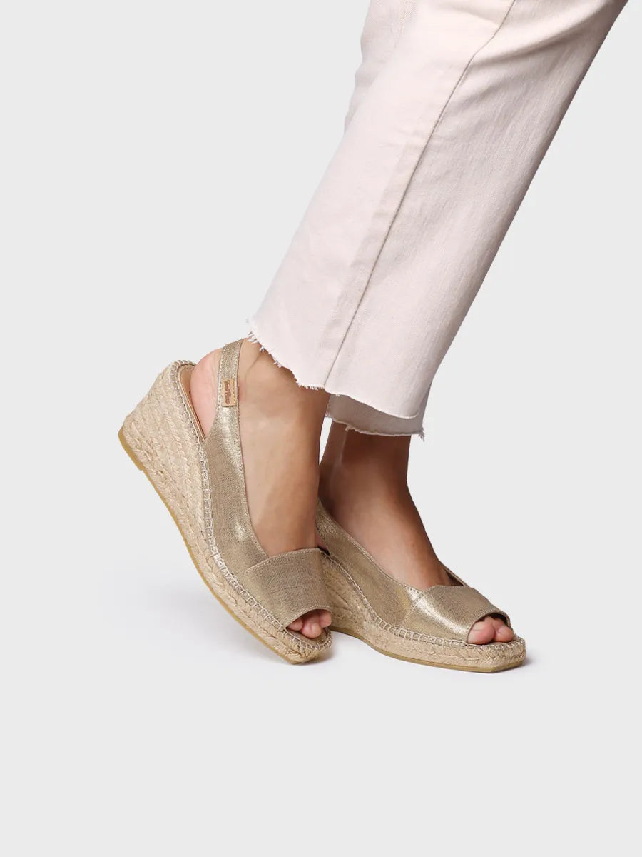 Toni Pons Fiore espadrilles compensées platine