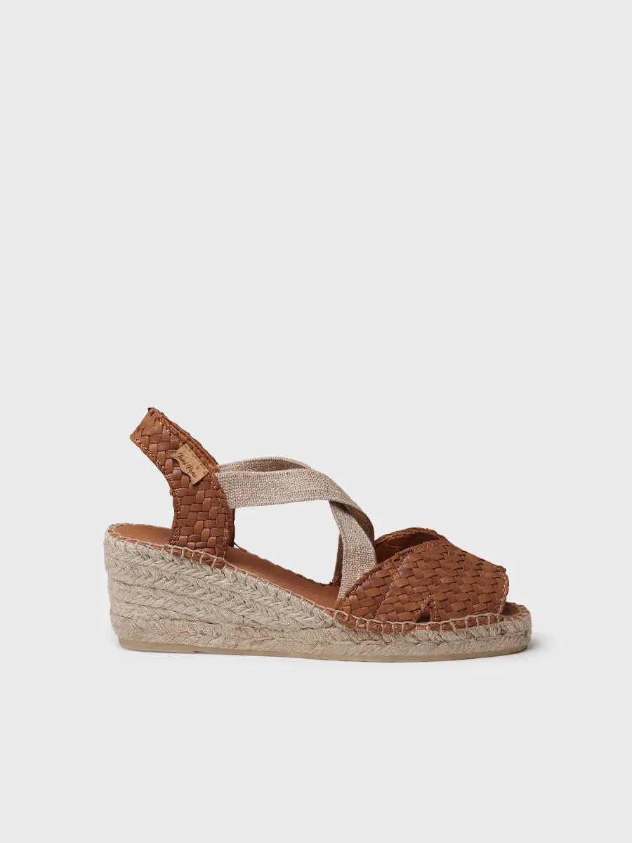Toni Pons Salina espadrilles compensées platino tressé