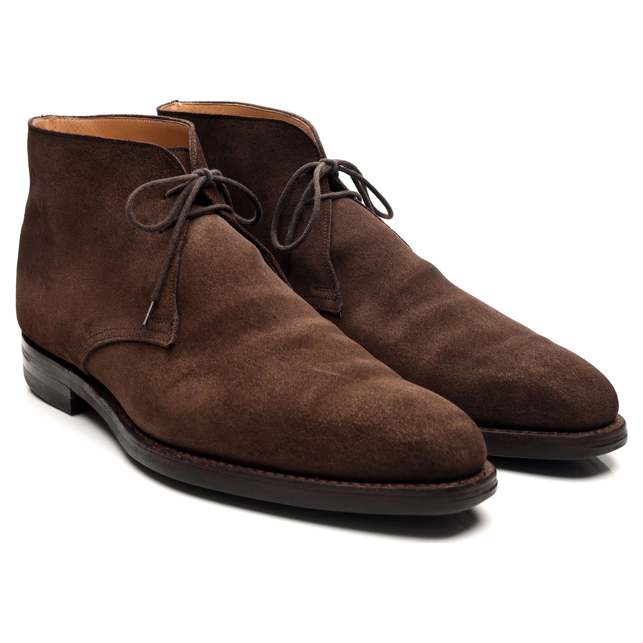 Crockett & Jones Tetbury bottines daim marron UK 10