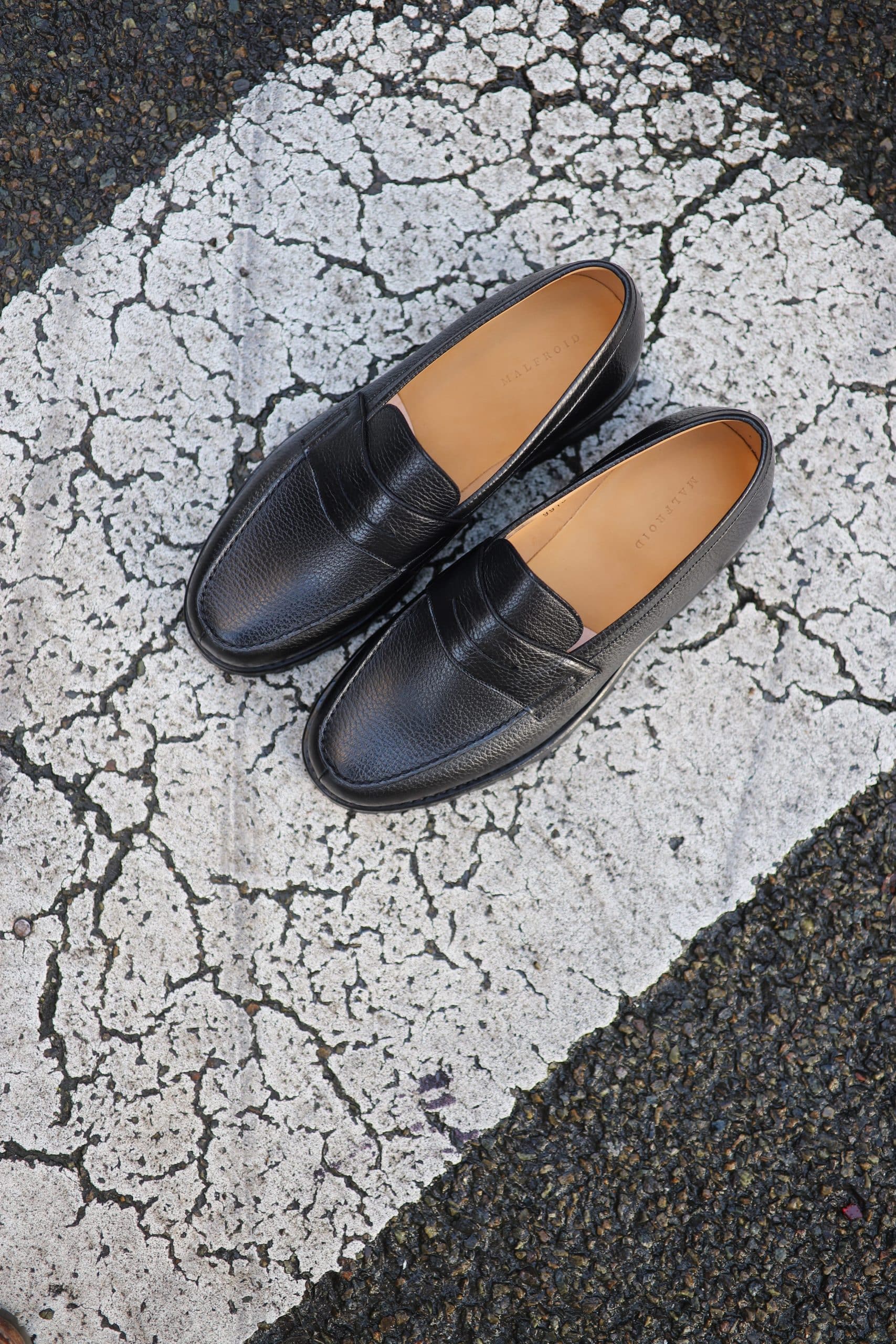Malfroid Tilsitt II mocassin penny cuir grainé